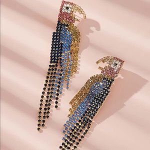 Gorgeous Rhinestone Pendant Earring